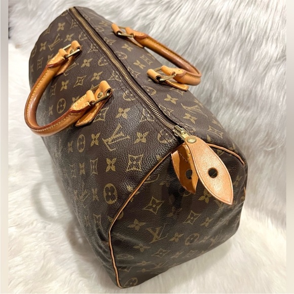 GREAT CONDITION! Authentic Louis Vuitton Speedy 35 Shoulder Bag Tote Handbag - Picture 5 of 14